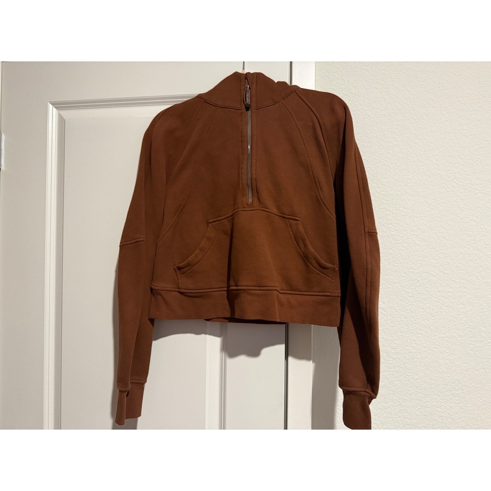Lululemon Scuba Oversized Half-Zip Hoodie Brown Earth Pullover Sweatshirt
